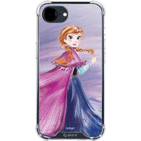 Disney Frozen Anna Sketch Art iPhone 16e Clear Case