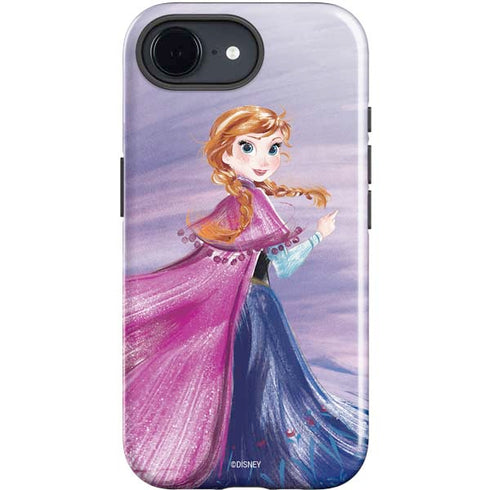 Disney Frozen Anna Sketch Art iPhone 16e Impact Case