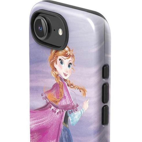 Disney Frozen Anna Sketch Art iPhone 16e Impact Case