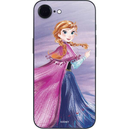 Disney Frozen Anna Sketch Art iPhone 16e Skin