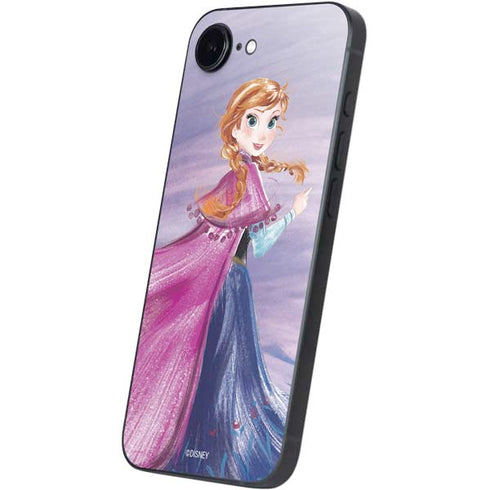 Disney Frozen Anna Sketch Art iPhone 16e Skin