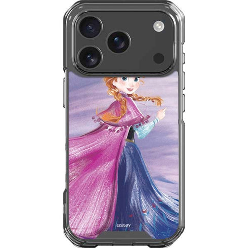 Disney Frozen Anna Sketch Art iPhone 18 Pro Clear Case