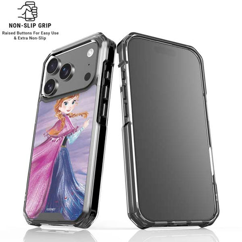 Disney Frozen Anna Sketch Art iPhone 18 Pro Clear Case