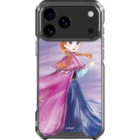 Disney Frozen Anna Sketch Art iPhone 18 Pro Max Clear Case