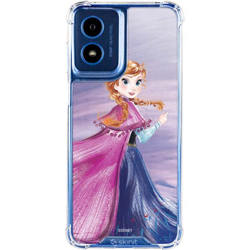 Disney Frozen Anna Sketch Art Moto G 5G (2024) Clear Case
