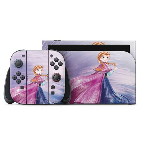 Disney Frozen Anna Sketch Art Nintendo Skins
