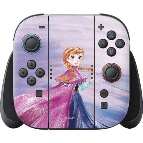 Disney Frozen Anna Sketch Art Nintendo Switch 2 (2025) Joy-Con Controller Skin