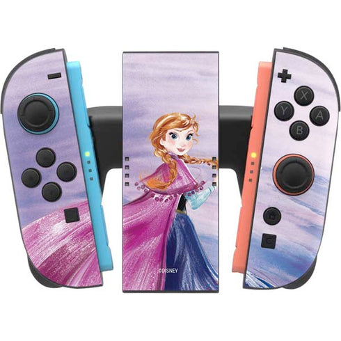 Disney Frozen Anna Sketch Art Nintendo Switch 2 (2025) Joy-Con Controller Skin