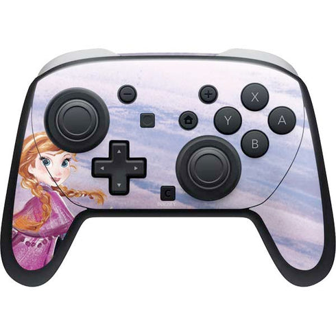 Disney Frozen Anna Sketch Art Nintendo Switch 2 (2025) Pro Controller Skin