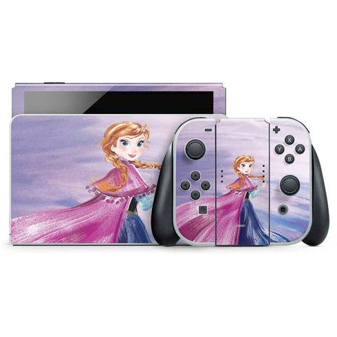 Disney Frozen Anna Sketch Art Nintendo Skins