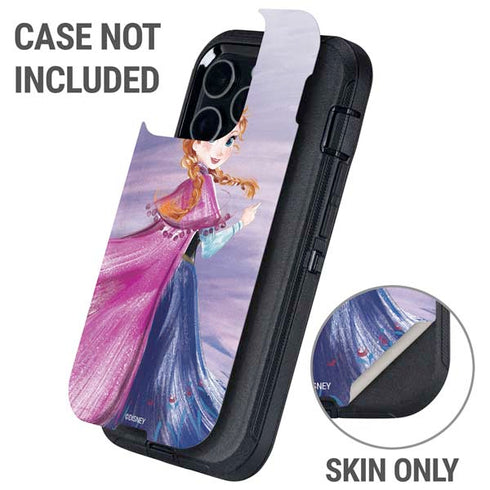 Disney Frozen Anna Sketch Art Otterbox Defender iPhone Skin