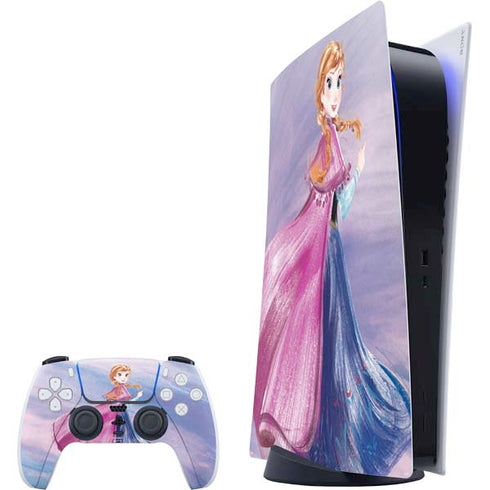 Disney Frozen Anna Sketch Art PlayStation PS5 Skins