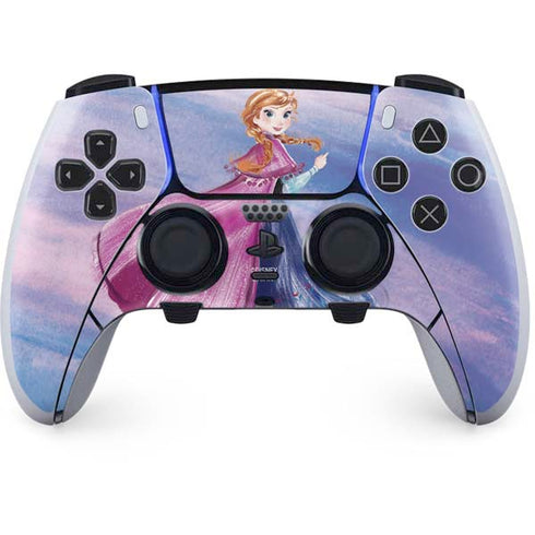 Disney Frozen Anna Sketch Art PS5 DualSense Edge Pro Controller Skin