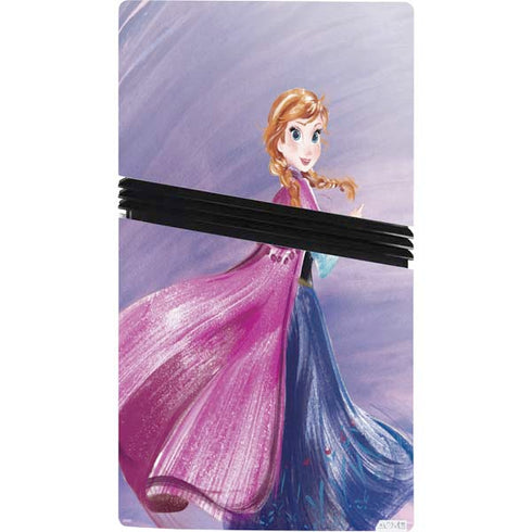 Disney Frozen Anna Sketch Art PS5 Pro Console Skin