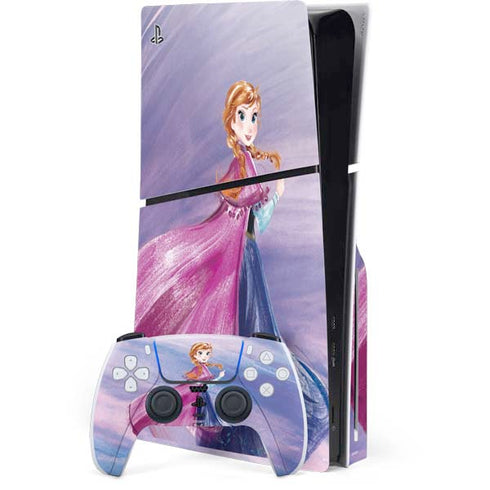 Disney Frozen Anna Sketch Art PlayStation PS5 Skins