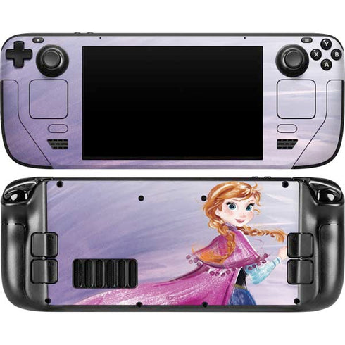 Disney Frozen Anna Sketch Art Steam Deck Handheld Gaming Computer OLED Skin