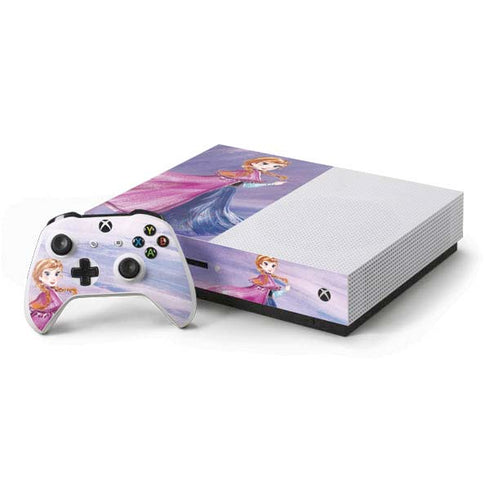 Disney Frozen Anna Sketch Art Xbox One S Console and Controller Bundle Skin