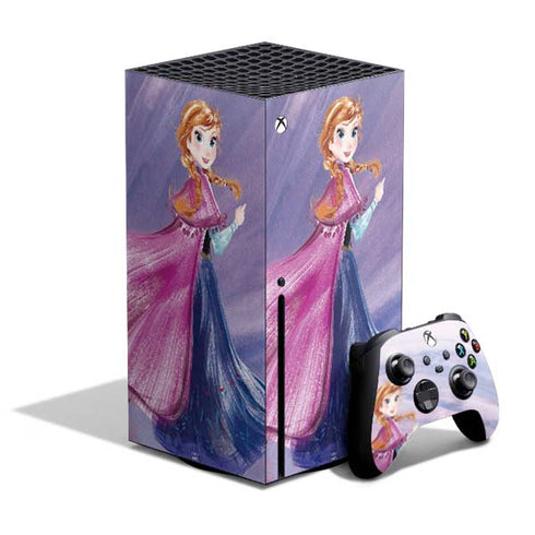 Disney Frozen Anna Sketch Art Xbox Series X Bundle Skin