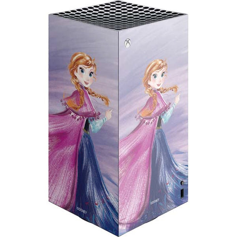 Disney Frozen Anna Sketch Art XBox Series X Digital Edition Console Skin