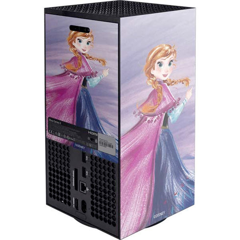 Disney Frozen Anna Sketch Art XBox Series X Digital Edition Console Skin