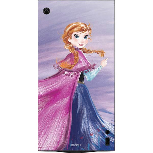 Disney Frozen Anna Sketch Art XBox Series X Digital Edition Console Skin