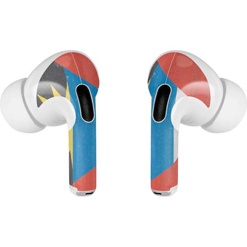 Antigua and Barbuda Flag Distressed AirPods Skins