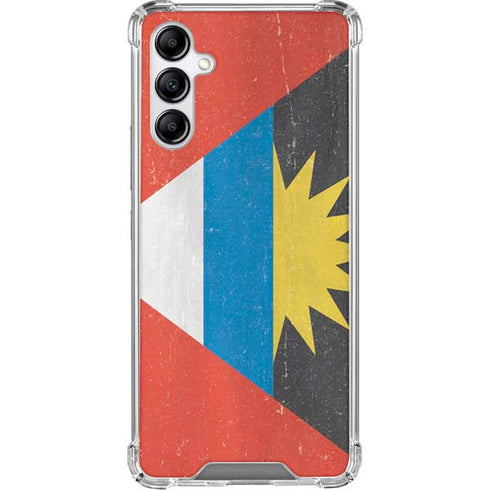 Antigua and Barbuda Flag Distressed Gabb Phone 4 Clear Case