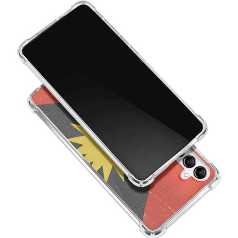 Antigua and Barbuda Flag Distressed Galaxy A16 5G Clear Case