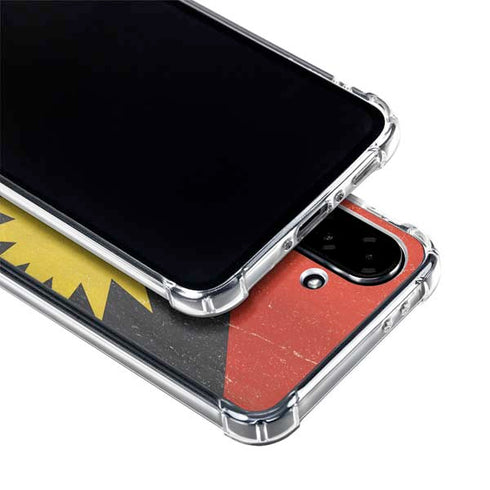 Antigua and Barbuda Flag Distressed Galaxy A36 5G Clear Case