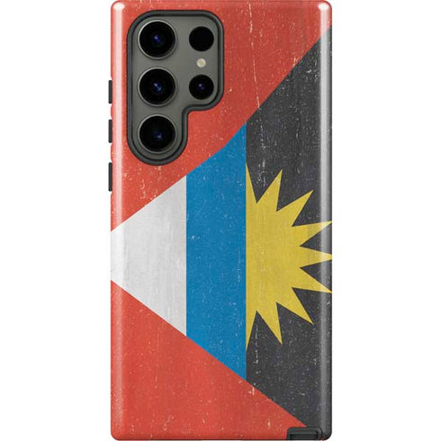 Antigua and Barbuda Flag Distressed Galaxy S23 Ultra Pro Case