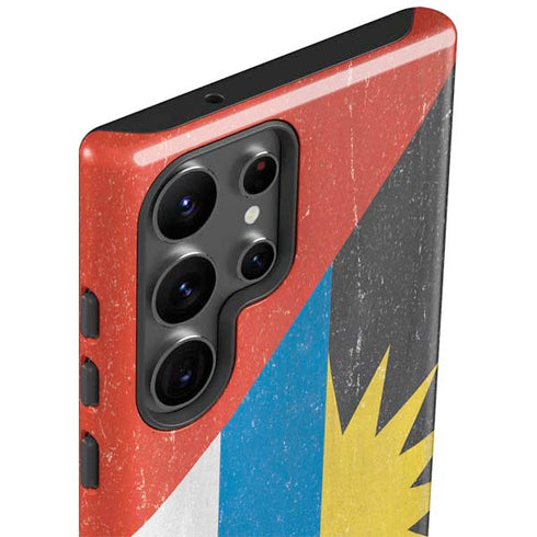 Antigua and Barbuda Flag Distressed Galaxy S23 Ultra Pro Case
