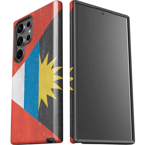 Antigua and Barbuda Flag Distressed Galaxy S23 Ultra Pro Case