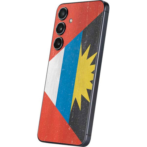 Antigua and Barbuda Flag Distressed Galaxy S25 Skin