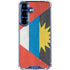Antigua and Barbuda Flag Distressed Galaxy S25 Plus Clear Case
