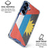 Antigua and Barbuda Flag Distressed Galaxy S25 Plus Clear Case