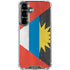 Antigua and Barbuda Flag Distressed Galaxy S26 Plus Clear Case