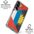 Antigua and Barbuda Flag Distressed Galaxy S26 Plus Clear Case