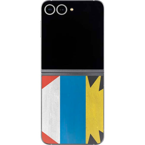 Antigua and Barbuda Flag Distressed Galaxy Z Flip6 Skin