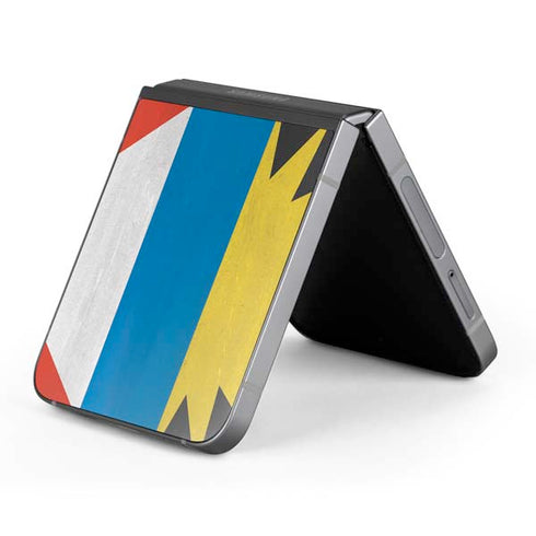 Antigua and Barbuda Flag Distressed Galaxy Z Flip6 Skin