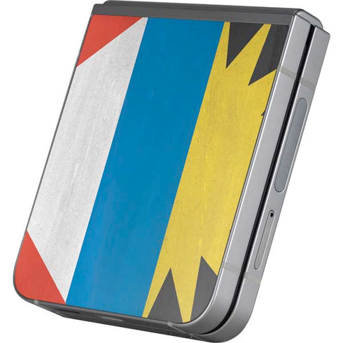 Antigua and Barbuda Flag Distressed Galaxy Z Flip6 Skin