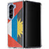 Antigua and Barbuda Flag Distressed Galaxy Z Fold5 5G Clear Case
