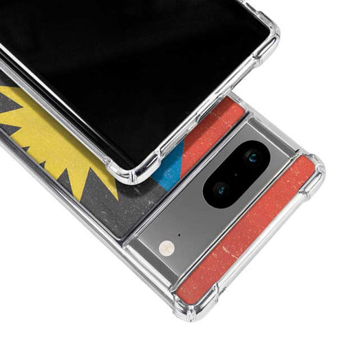 Antigua and Barbuda Flag Distressed Google Pixel 8a Clear Case