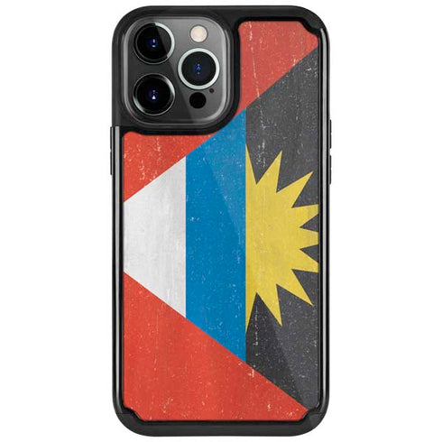 Antigua and Barbuda Flag Distressed iPhone Cases