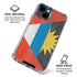 Antigua and Barbuda Flag Distressed iPhone 15 Clear Case