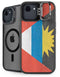 Antigua and Barbuda Flag Distressed iPhone 16e Kickstand Case