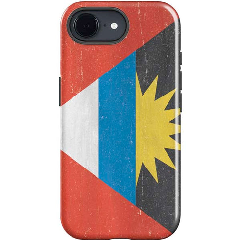 Antigua and Barbuda Flag Distressed iPhone 16e Impact Case