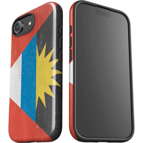 Antigua and Barbuda Flag Distressed iPhone 16e Impact Case