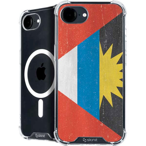 Antigua and Barbuda Flag Distressed iPhone 16e MagSafe Case