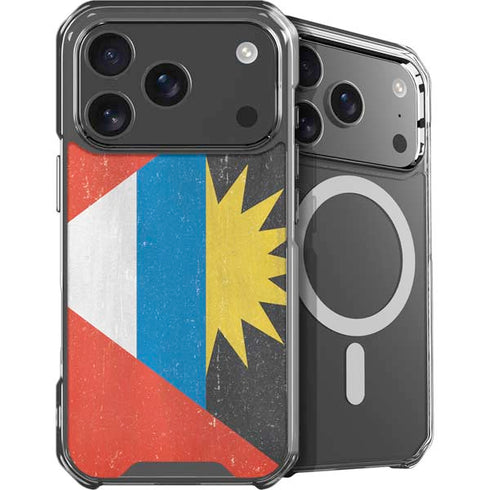 Antigua and Barbuda Flag Distressed iPhone 18 Pro Max MagSafe Case