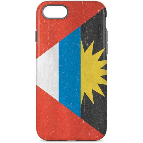 Antigua and Barbuda Flag Distressed iPhone Cases